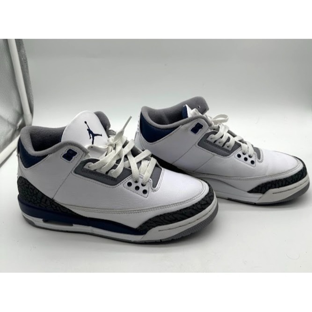 Air Jordan 3 Retro Midnight Navy DM0967-140 White Blue GS Size 7Y EU 40